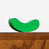 Valise, Water, and Jewel, 2019, wood, paint, plastic, 3.5 x 26 x 10.5 in.